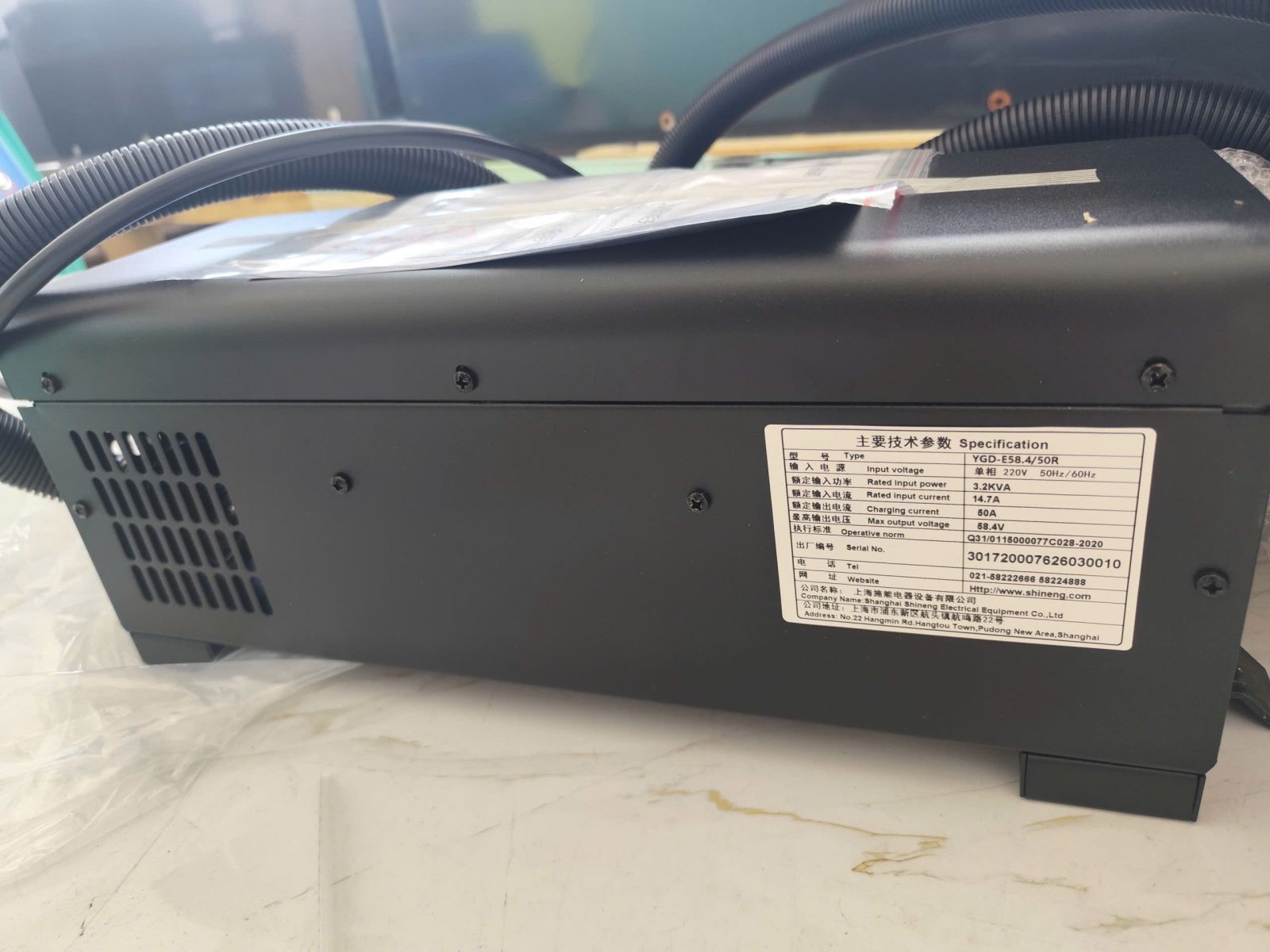 MÁY SẠC BÌNH ĐIỆN LITHIUM 48V50A CHÍNH HÃNG CHO XE NÂNG ĐIỆN