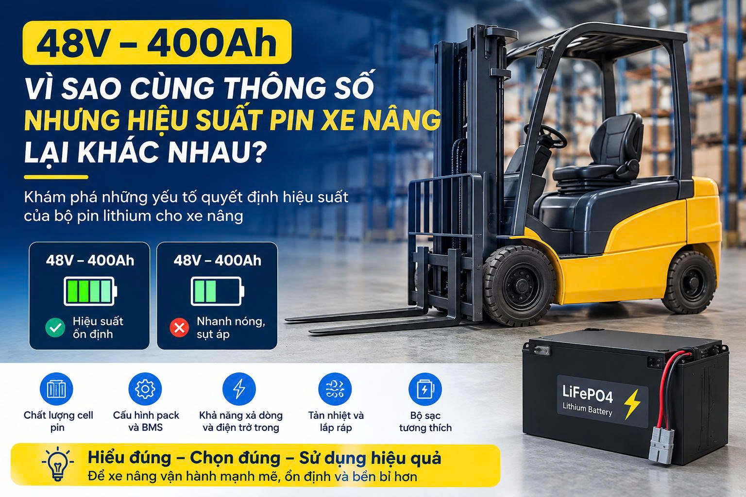 Tại Sao Pin 48V 400Ah Hiệu Suất Khác Nhau? | P316