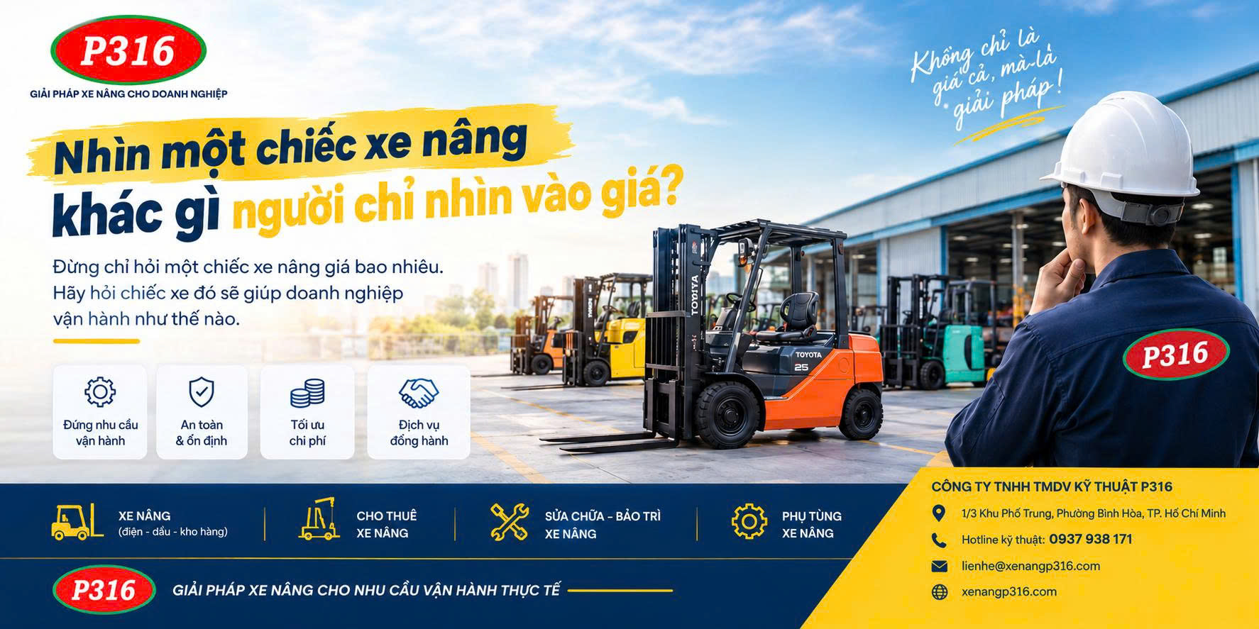 P316 Nhìn Xe Nâng Khác Gì Người Chỉ Nhìn Vào Giá?