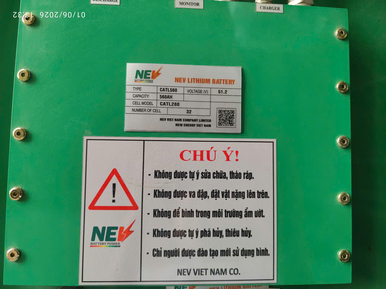 BÌNH ĐIỆN LITHIUM NEV 48V560Ah