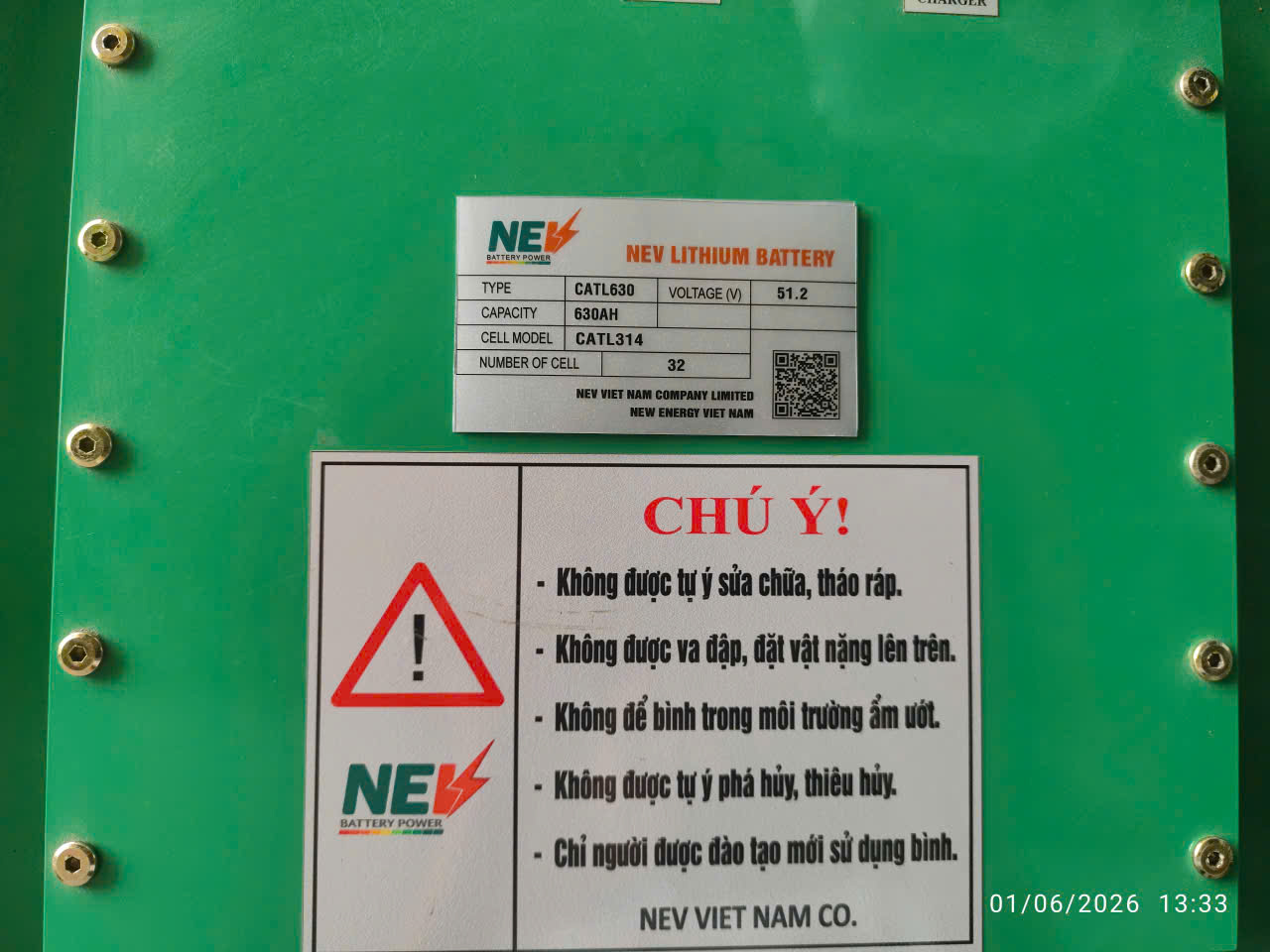 BÌNH ĐIỆN LITHIUM NEV 48V630Ah