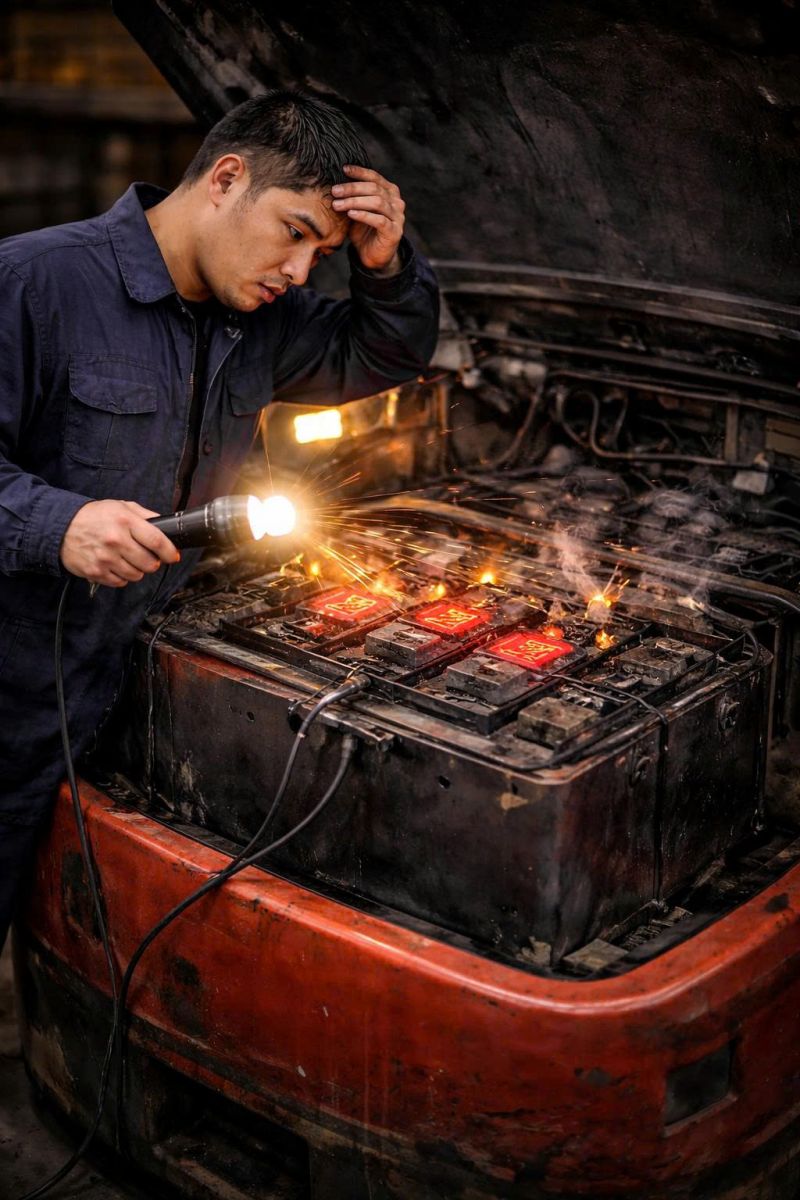 Những yếu tố khiến xe nâng hao điện bất thường và cách khắc phục hiệu quả