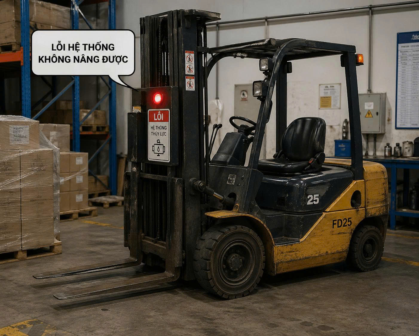 XE NÂNG KHÔNG NÂNG ĐƯỢC? 7 NGUYÊN NHÂN NGUY HIỂM & CÁCH XỬ LÝ